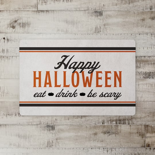 Happy Halloween Eat Drink Be Scary Floor Mat
